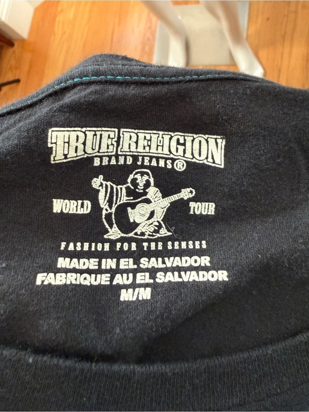 True Religion Black Logo Graphic T Shirt Men’s Medium Streetwear Tee
